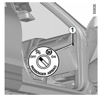 Child safety: deactivating, activating the front passenger air bag