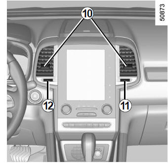 Air vents, air outlets