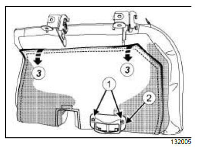 Rear seat trim