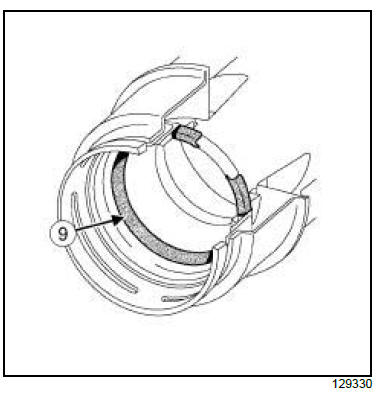 Top and front of engine