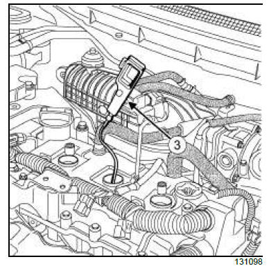 Top and front of engine