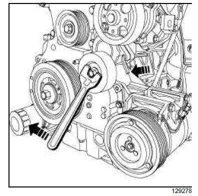 Top and front of engine