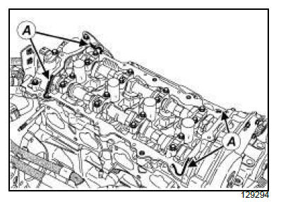 Top and front of engine