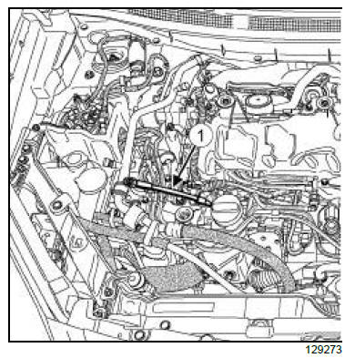 Top and front of engine