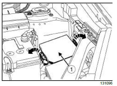 Top and front of engine