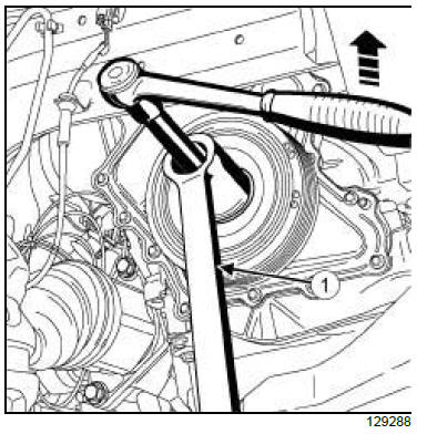 Top and front of engine