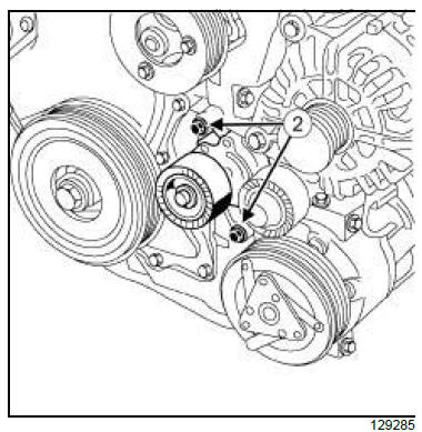 Top and front of engine