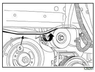 Top and front of engine