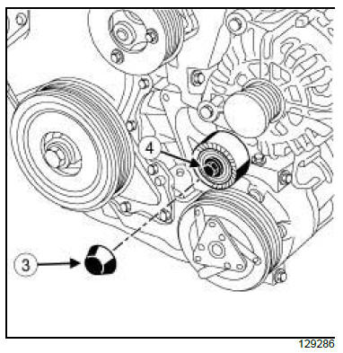 Top and front of engine