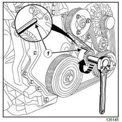 Top and front of engine